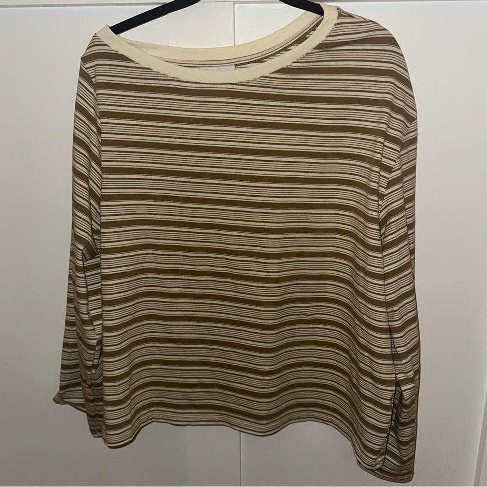 LEWIS & MELLY ASYMMETRIC STRIPED T-SHIRT - Picture 2 of 3